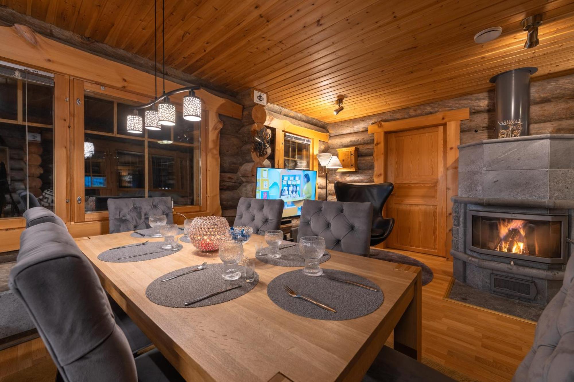 Kuukkeli Log Houses Villa Aurora "Pupula" Saariselka Ngoại thất bức ảnh